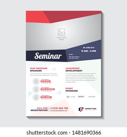 Corporate seminar flyer for business purpose