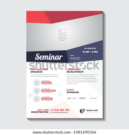 Corporate seminar flyer for business purpose