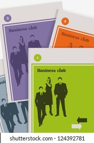 corporate set of magazines about business