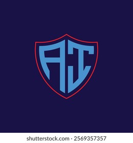 Corporate Shield Logo with Letter Combination