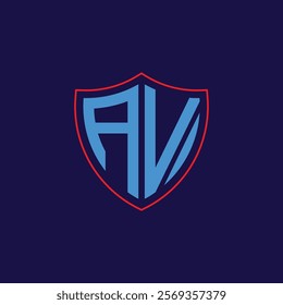 Corporate Shield Logo with Letter Combination