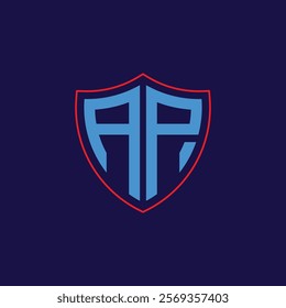 Corporate Shield Logo with Letter Combination