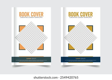 Corporate and simple background Premium vector Creative and minimalist Modern background Colorful book cover corporate and modern new annual report, print-ready business cover or elegant book cover
