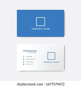 Vector de tarjetas de presentación simple corporativo
