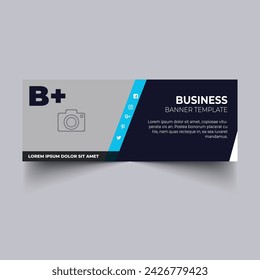 Corporate simple business linkedin profile banner and social media cover design 