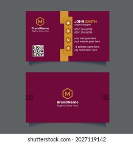 Diseño de plantillas de tarjetas de visita creativas corporativas, simples, limpias y modernas