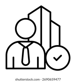 Concepto Corporativa de Ilustración vectorial de íconos simples