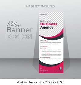 Corporate and simple  rollup banner design