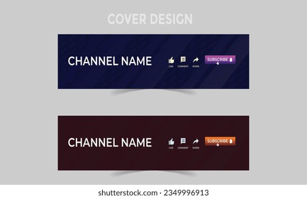 Corporate Social cover and banner thumbnail design template