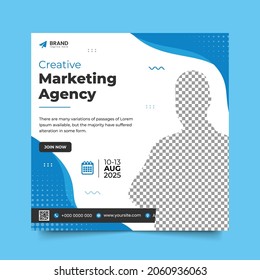 Corporate Social Media Banner Design Template, Gym Banner, Digital Marketing Design Template