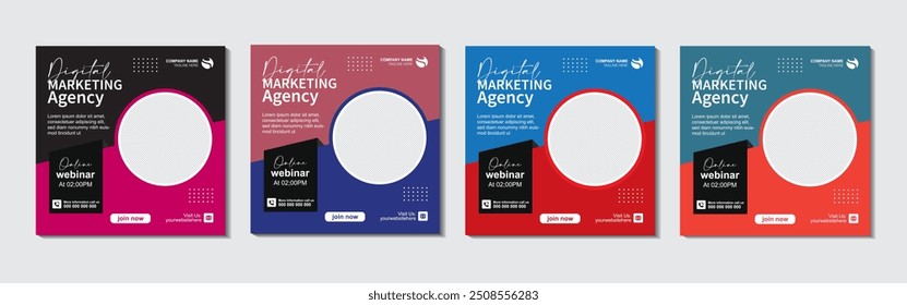 Corporate social media banner or Instagram post template