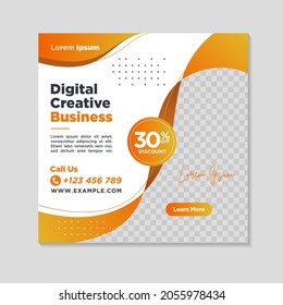 Corporate social media banner template	
