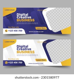 Corporate social media banner template