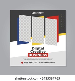 Corporate social media banner template	
