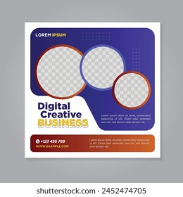 Corporate social media banner template	
