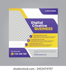 Corporate social media banner template	
