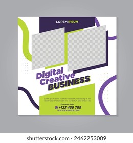 Corporate social media banner template	
