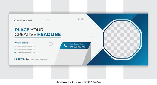 Corporate social media cover design template with creative concept, Creative social media cover, poster, banner template for commercial use