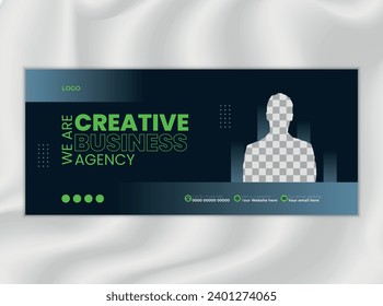 Corporate Social Media Cover Design Template for Business Promotion