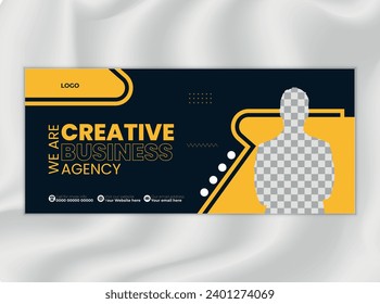 Corporate Social Media Cover Design Template for Business Promotion