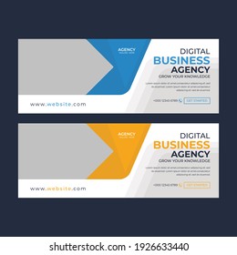 Corporate social media cover template layout