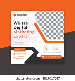 Corporate social media design vector template. Annual report, magazine and book cover design, vector illustration, A4 social media presentation, easy to use and edit.