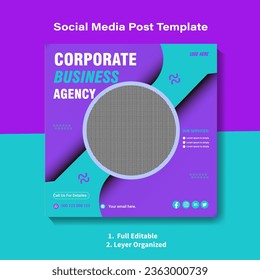 Corporate social media post  banner company Template Design .