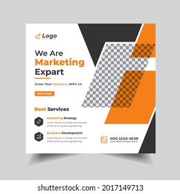 Corporate social media post design, Digital Business marketing social media banner design, Set of Business Promotional web banner, Social media post, stories Ads, square flyer poster template design