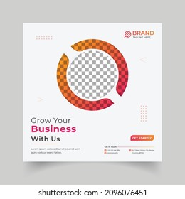 Corporate social media post design