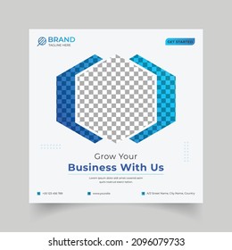 Corporate social media post design