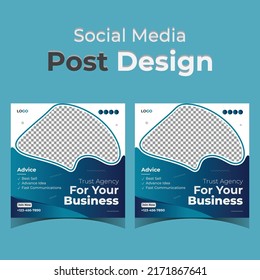 corporate social media post design for your new business best design