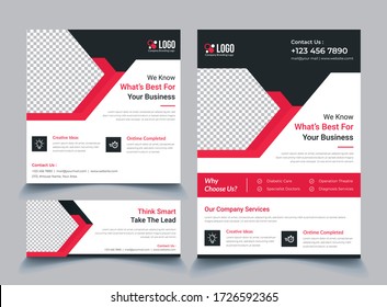 Corporate Social Media Post, Flyer, Web Template, Cover, Banner Sets Template