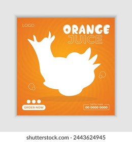 Corporate social media post.
Food social media post template design