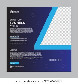 Corporate Social Media Post Template Design 