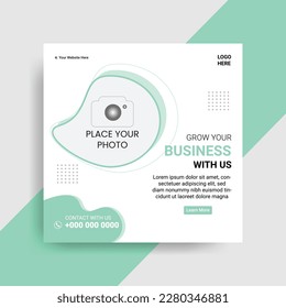 corporate social media post template vector design
