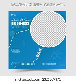Corporate Social media template business agency for digital marketing and business sale promo. furniture or fashion advertising. banner offer. promotional mockup photo vector frame