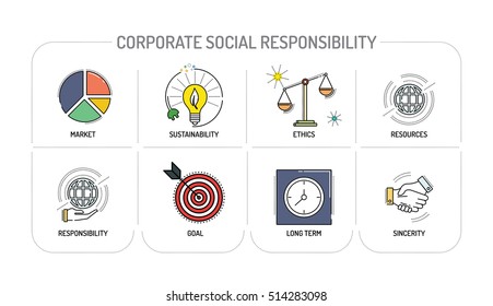 Corporate Social Responsibility Icon Images, Stock Photos & Vectors ...