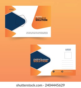 Corporate solution postcard design template 