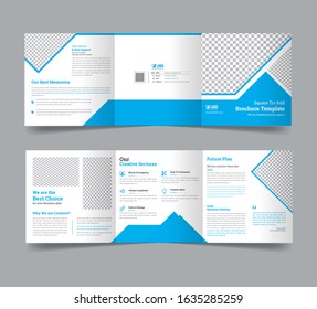 Business Templates Tri Fold Square Design Stock Vector (Royalty Free ...