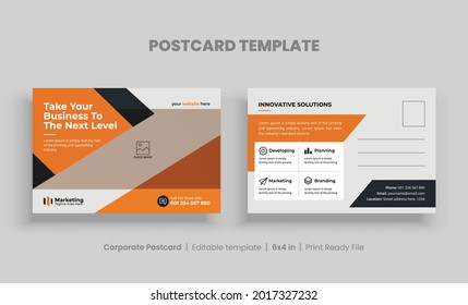 Standard-EDDM-Postkartenlayout-Vorlage mit sauberem Design