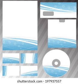 Corporate stationery business set template. Vector illustration