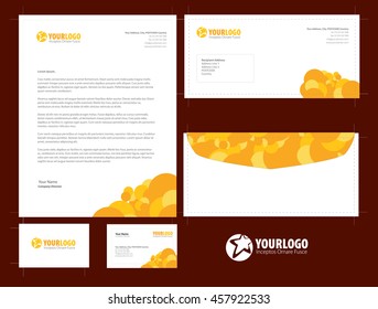 Corporate stationery template design