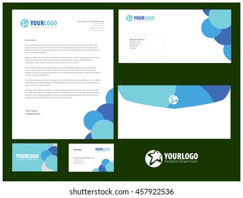 Corporate stationery template design