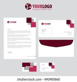 corporate stationery template design