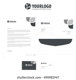 corporate stationery template design