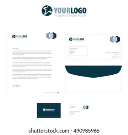 corporate stationery template design