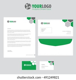 corporate stationery template design