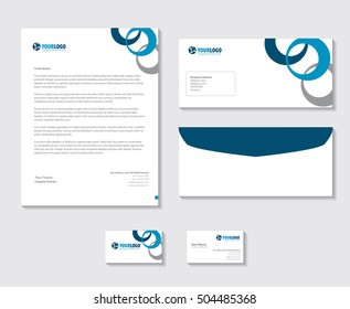 corporate stationery template design