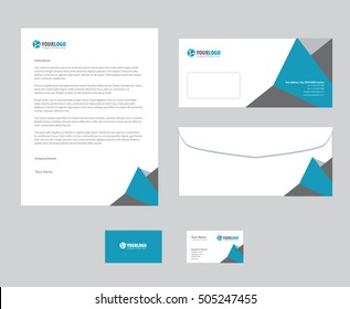 corporate stationery template design