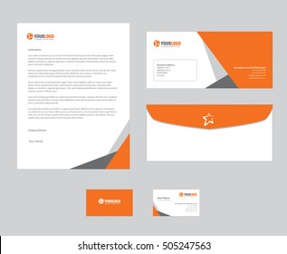 corporate stationery template design